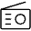 Radio Thin Icon from Phosphor Thin Set