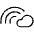 Rainbow Cloud Thin Icon from Phosphor Thin Set