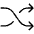 Shuffle Thin Icon from Phosphor Thin Set