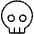 Skull Thin Icon from Phosphor Thin Set