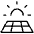 Solar Panel Thin Icon from Phosphor Thin Set