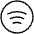 Spotify Logo Thin Icon from Phosphor Thin Set