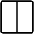 Square Split Horizontal Thin Icon from Phosphor Thin Set