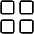 Squares Four Thin Icon from Phosphor Thin Set