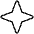 Star Four Thin Icon from Phosphor Thin Set