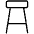 Stool Thin Icon from Phosphor Thin Set