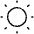 Sun Dim Thin Icon from Phosphor Thin Set