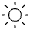 Sun Thin Icon from Phosphor Thin Set