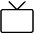 Television Simple Thin Icon from Phosphor Thin Set