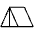 Tent Thin Icon from Phosphor Thin Set