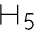 Text H Five Thin Icon from Phosphor Thin Set