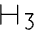 Text H Three Thin Icon from Phosphor Thin Set