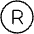 Trademark Registered Thin Icon from Phosphor Thin Set