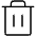 Trash Thin Icon from Phosphor Thin Set | Free Download as SVG Vector and Transparent PNG | Streamline icons