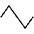 Wave Triangle Thin Icon from Phosphor Thin Set