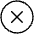 X Circle Thin icon - Free transparent PNG, SVG. No sign up needed.