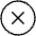 X Circle Thin Icon from Phosphor Thin Set