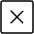 X Square Thin Icon from Phosphor Thin Set