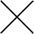 X Thin Icon from Phosphor Thin Set