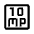 10mp Icon from Outlined Line - Material Symbols Set