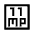 11mp Icon from Sharp Line - Material Symbols Set