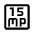 15mp Icon from Outlined Line - Material Symbols Set