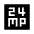 24mp Fill Icon from Sharp Fill - Material Symbols Set