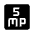 5mp Fill Icon from Outlined Fill - Material Symbols Set