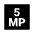 5mp Fill Icon from Sharp Fill - Material Pro Set