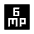 6mp Fill Icon from Sharp Fill - Material Symbols Set