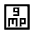 9mp Icon from Sharp Line - Material Symbols Set