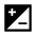 Contrast Square Icon from Sharp Line - Material Symbols Set