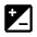 Contrast Square Icon from Outlined Line - Material Symbols Set