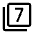 Filter 7 Icon from Outlined Line - Material Symbols Set