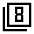 Filter 8 Icon from Sharp Line - Material Symbols Set