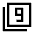 Filter 9 Icon from Sharp Line - Material Symbols Set