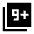 Filter 9 Plus Fill Icon from Sharp Fill - Material Symbols Set