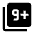 Filter 9 Plus Fill Icon from Outlined Fill - Material Symbols Set