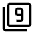 Filter 9 Icon from Outlined Line - Material Symbols Set