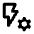 Flash Setting Gear Icon from Rounded Line - Material Pro Free Set