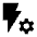 Flash Setting Gear Fill Icon from Sharp Fill - Material Pro Set