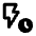 Flash Timer Icon from Rounded Line - Material Pro Set