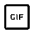 Gif Box Icon from Outlined Line - Material Symbols Set | Free Download as SVG Vector and Transparent PNG | Streamline icons