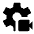 Settings Video Camera Fill Icon from Outlined Fill - Material Symbols Set