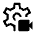 Settings Video Camera Icon from Outlined Line - Material Symbols Set