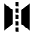 Symmetry Mirror Fill Icon from Sharp Fill - Material Pro Set