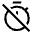 Timer Off Icon from Outlined Line - Material Symbols Set