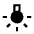 Wb Incandescent Fill Icon from Sharp Fill - Material Symbols Set