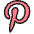 Pinterest Logo Icon from Ultimate Colors Set