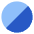 Bottom Right Half Shadow Circle Icon from Sharp Flat Set